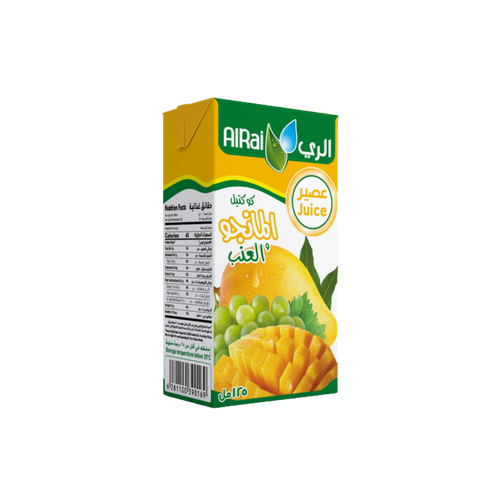 Al Rai Mango & Grape Cocktail Juice 125ml 24 Packs in Carton