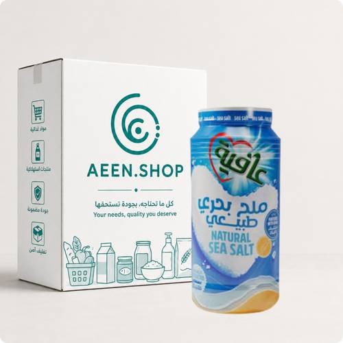 عافية ملح بحري 700 جرام 24 عبوة في الكرتون 