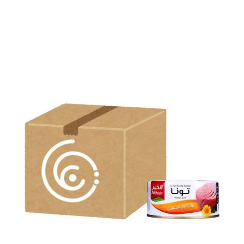 Tuna Al-Khair in Sunflower Oil 185g, 48 packs per carton