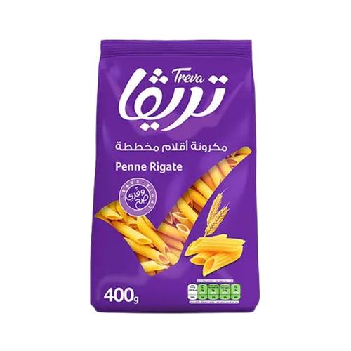 Treva Striped Penne Pasta (331) 400g 1  Pack