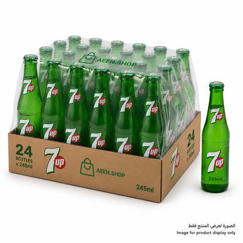 سفن آب 245 مل24 عبوة زجاج في الكرتون