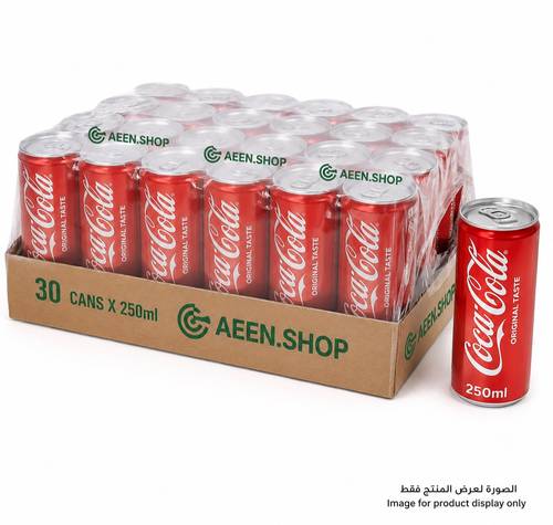 Coca-Cola Classic Original Taste 250ml - Carton containing 30 cans