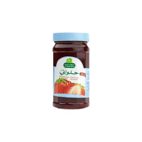 Halwani Strawberry Jam (Sugar-Free) 400g, One Pack
