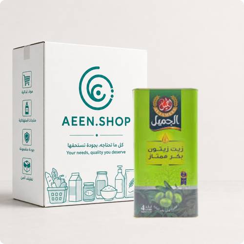 الجميل زيت زيتون بكر اسباني 4 لتر 4 عبوات في الكرتون 