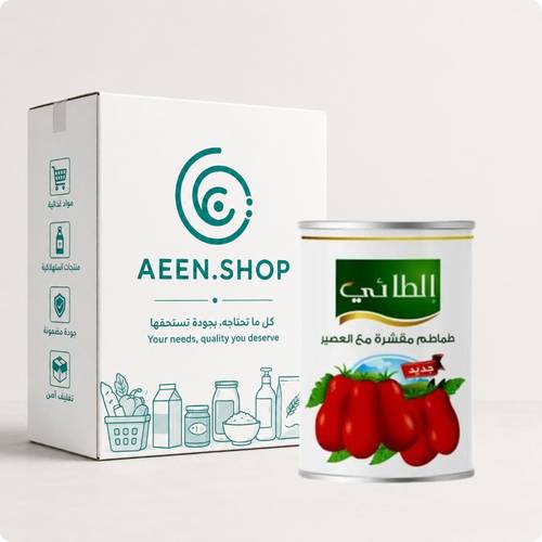Al-Ta'i Peeled Tomatoes 400g, 24 packs per carton