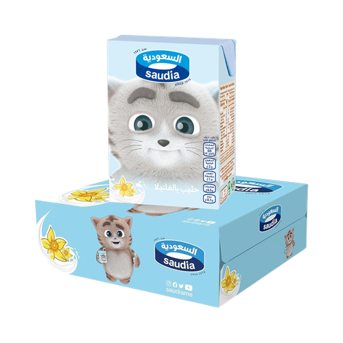 Saudia Vanilla Milk 125ml 24 Packs in Carton