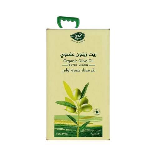 Al-Jawf Original Olive Oil, 4 Liters, One Bottle