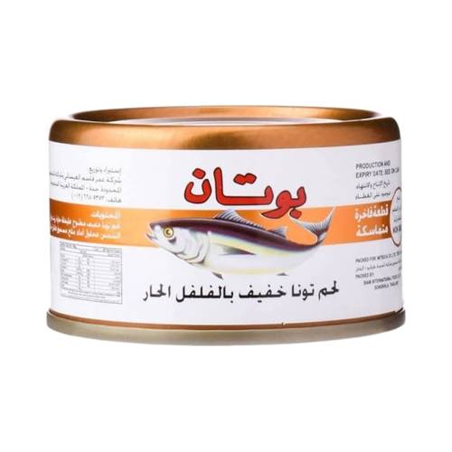 تونة بوتان فلفل حار كبير 185 جرام عبوة واحدة