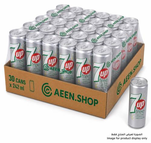 7UP Zero 242ml, 30 packs per carton