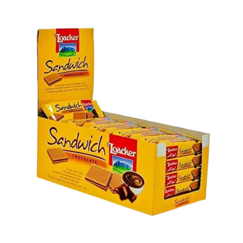 Loacker Wafer Sandwich Milk Chocolate 1 = 25g + 25 pieces per carton
