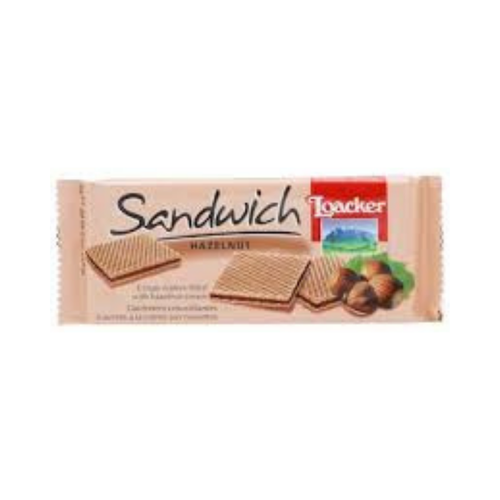 Loacker Hazelnut Chocolate Wafer Sandwich 75g 1  Pack