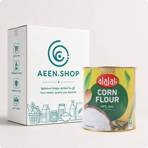 Al Alali Corn Starch Tin Cans 400g, 24 packs per carton