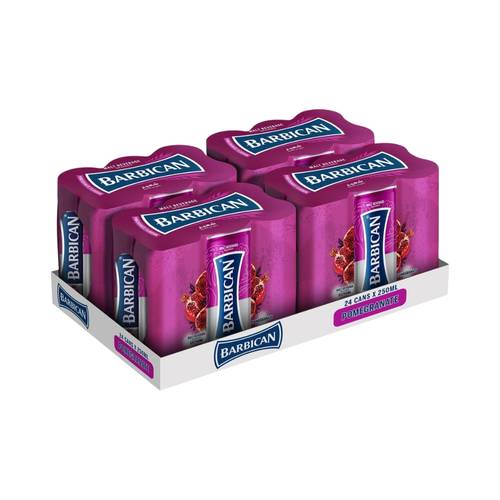 Barbican Pomegranate 250ml, 24 packs per carton