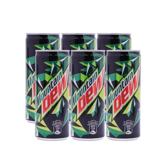 Mountain Dew Soda 245ml Pack of 6