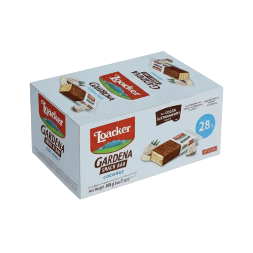 Loacker Garden Wafers with Coconut Cream Filling 17.50g x 28 pieces per carton