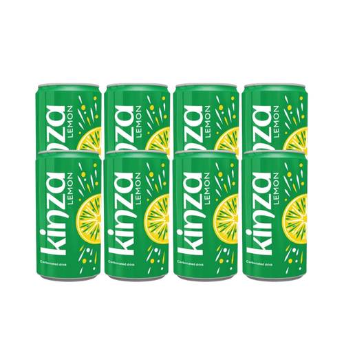 Kinza Lemon 185ml Pack of 8