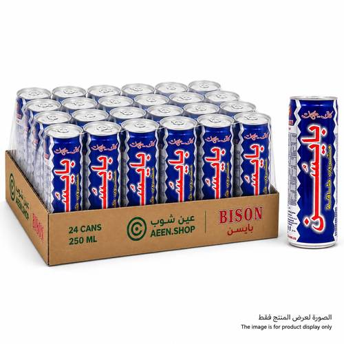 بايسن مشروب طاقة 250 مل 24 عبوة في الكرتون