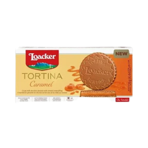 Loacker Caramel Tortina 125g 6 pieces, 1 pack