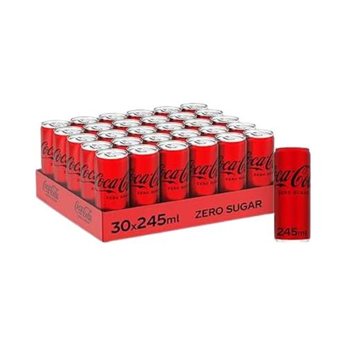 كوكا كولا زيرو 245 مل 30 عبوة في الكرتون