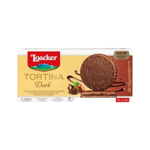 Loacker Tortina Hazelnut Chocolate 125g 6 Pieces 1 Pack