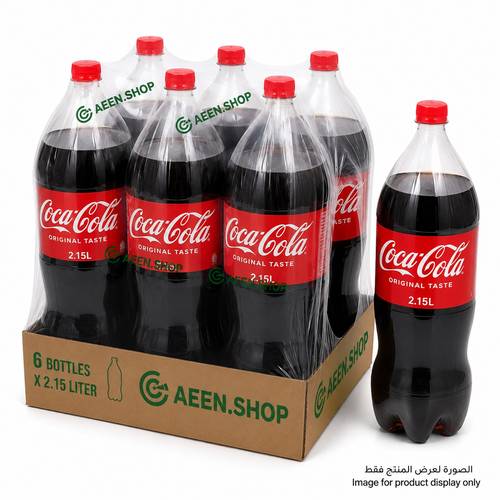 Coca-Cola Soft Drink 2.15 Liters, 6 Packs per Carton