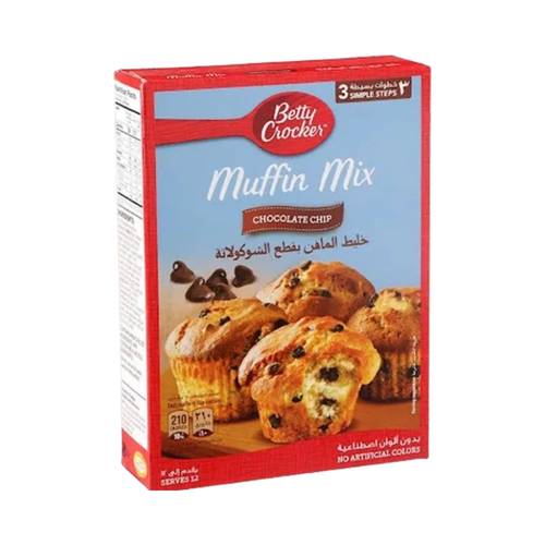 Betty Crocker Chocolate Chip Muffins 500g 1  Pack