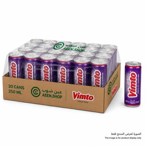Vimto Fizzy Fruit Flavored Soda 250ml, 30 packs per carton