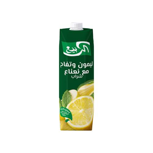 Al Rabie Lemon Apple Mint Drink 1 Liter Single Pack