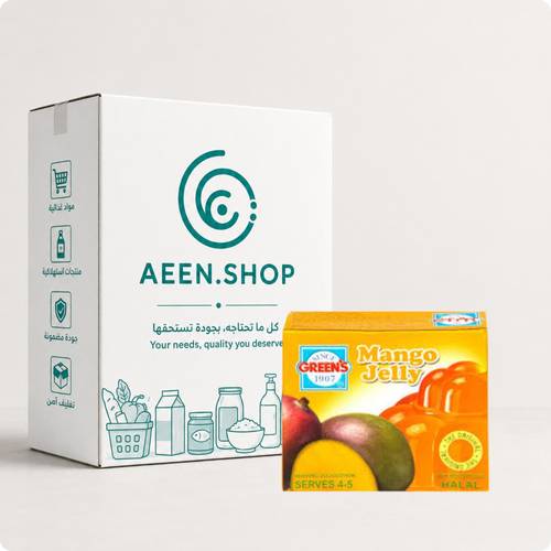 Greens Mango Jelly 80g, 72 packs per carton