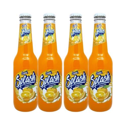 Original Splash Sparkling Orange 330ml Pack of 4 Glass Bottles