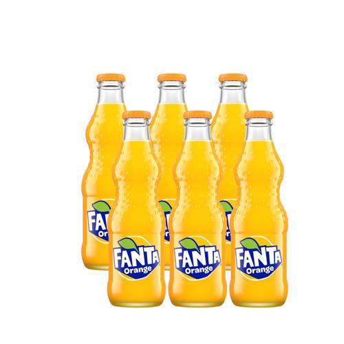 Fanta Orange 248ml Pack of 6 Glass Bottles