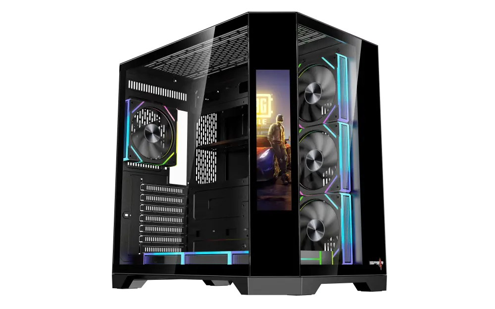 SPEAR Monitor Black ATX DOST 60 Plus S-18 كيس سبير مع شاشة عرض 