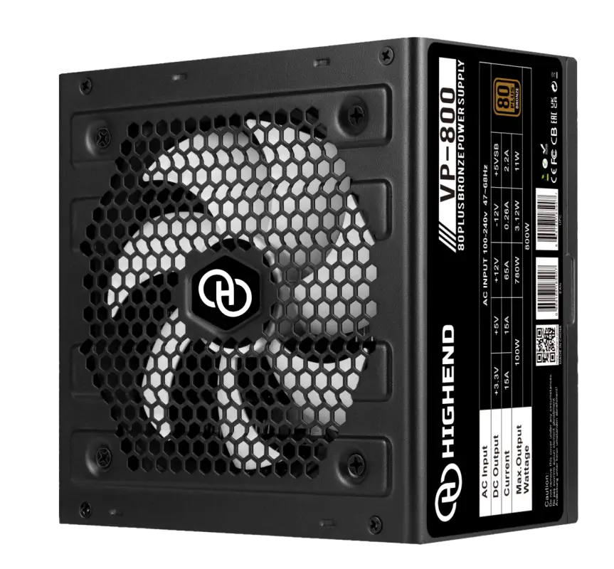 HighEnd 800W BRONZE VP800 باور سبلاي من هاي اند 800 واط 