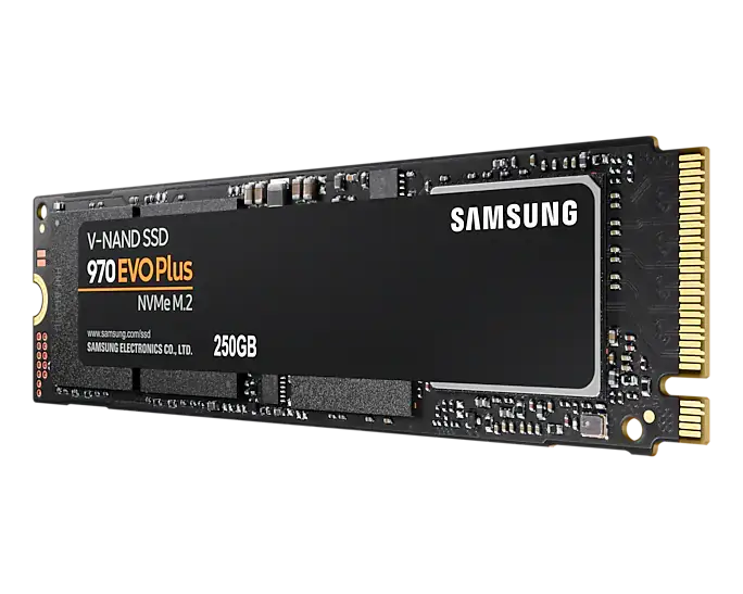 Samsung SSD 250GB M.2 970EVO plus ذاكرة سامسونج 250 قيقابايت ام دوت تو