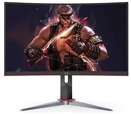 شاشة قيمنق من اي او سي AOC Curved Gaming Monitor C27G2 -27" 165Hz - 1ms VA Panel FHD - Adaptive Sync, black red