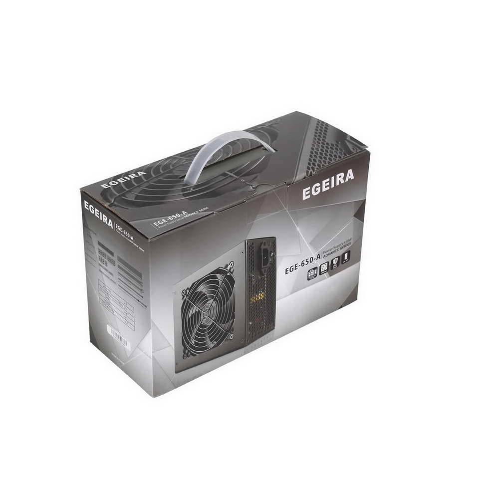 Egeira Real 650W 12CM  EGE-650-A Power Supply باور سبلاي ايجيرا 650 واط 