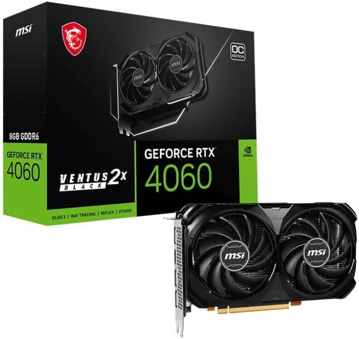 MSI Ventus 2x rtx 4060 كرت شاشة من ام اس اي 