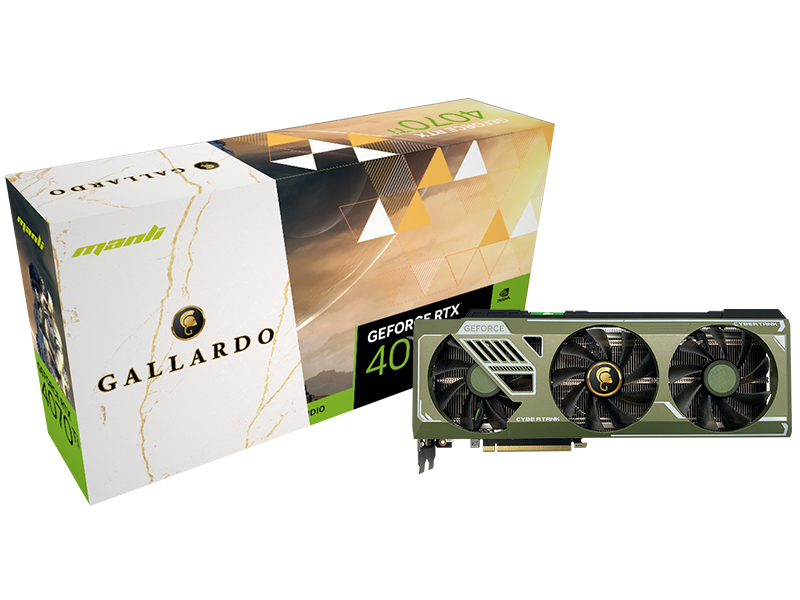 Manli RTX 4070 Tİ Gallardo 12GB DDR6X 192bit كرت شاشة مانلي 4070 تي اي 12 قيقابايت