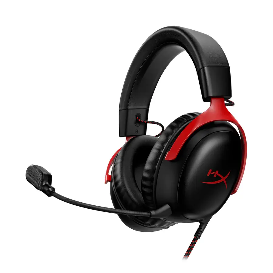 HyperX Cloud III Gaming Headset Black-Red سماعة الرأس سلكية هايبر اكس كلاود باللون الاحمر و الاسود