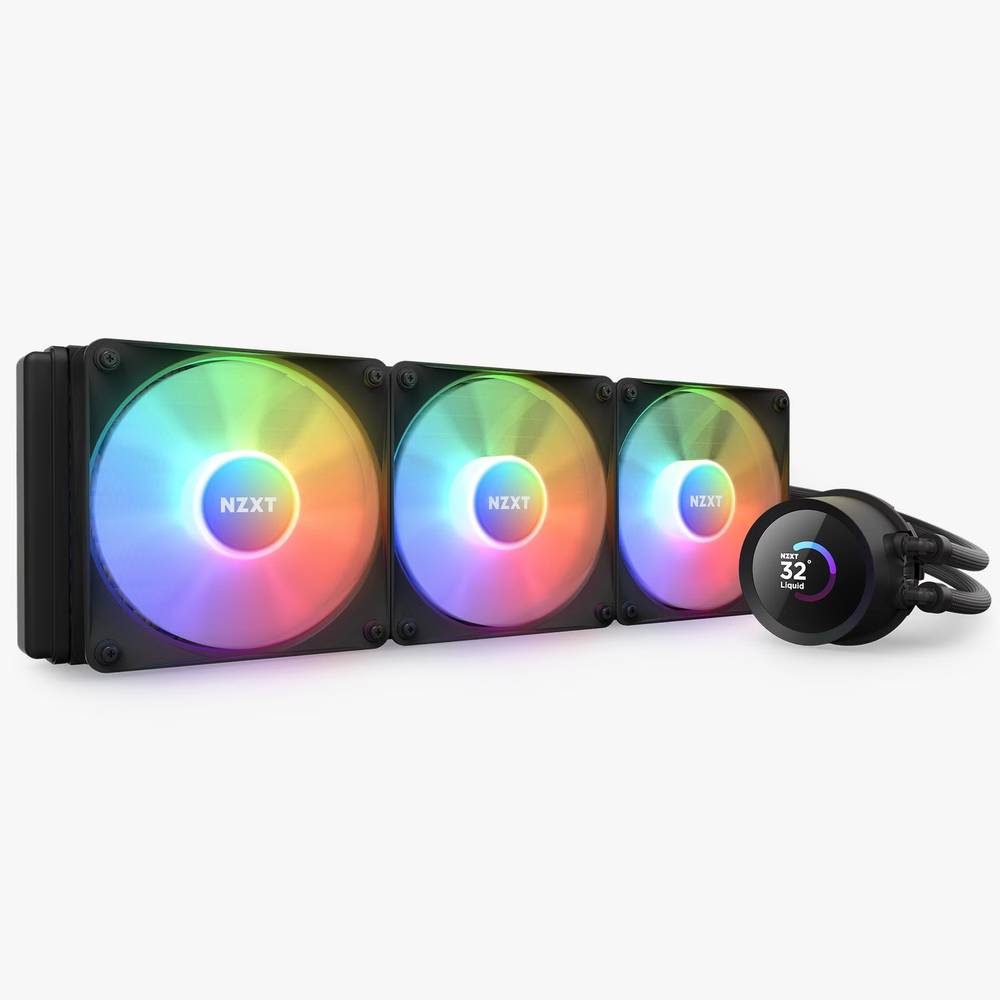 NZXT CPU Cooler Kraken 360mm RGB AIO BLACK مبرد مائي اسود
