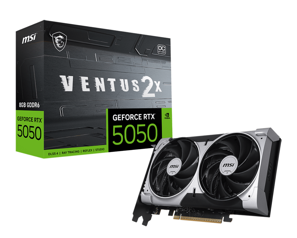 MSI RTX 5050 VENTUS 2X OC 8GB كرت شاشة ام اس اي فينتوس