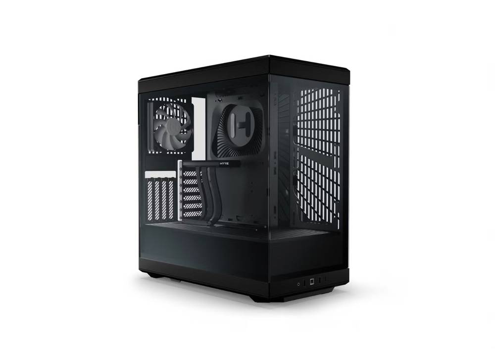HYTE Y40 Black  بتصميم أنيق باللون الاسود