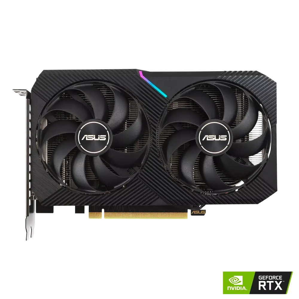 ASUS RTX 3050 DUAL 8GB كرت شاشة اسوس ار تي اكس ٣٠٥٠ 