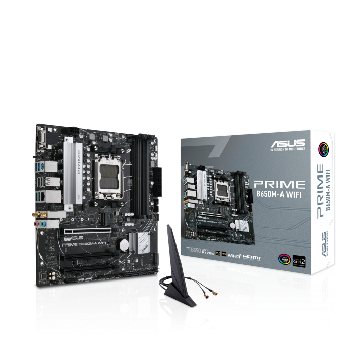 ASUS PRIME B650M-A WIFI DDR5 مذر بورد لمعالجات رايزن