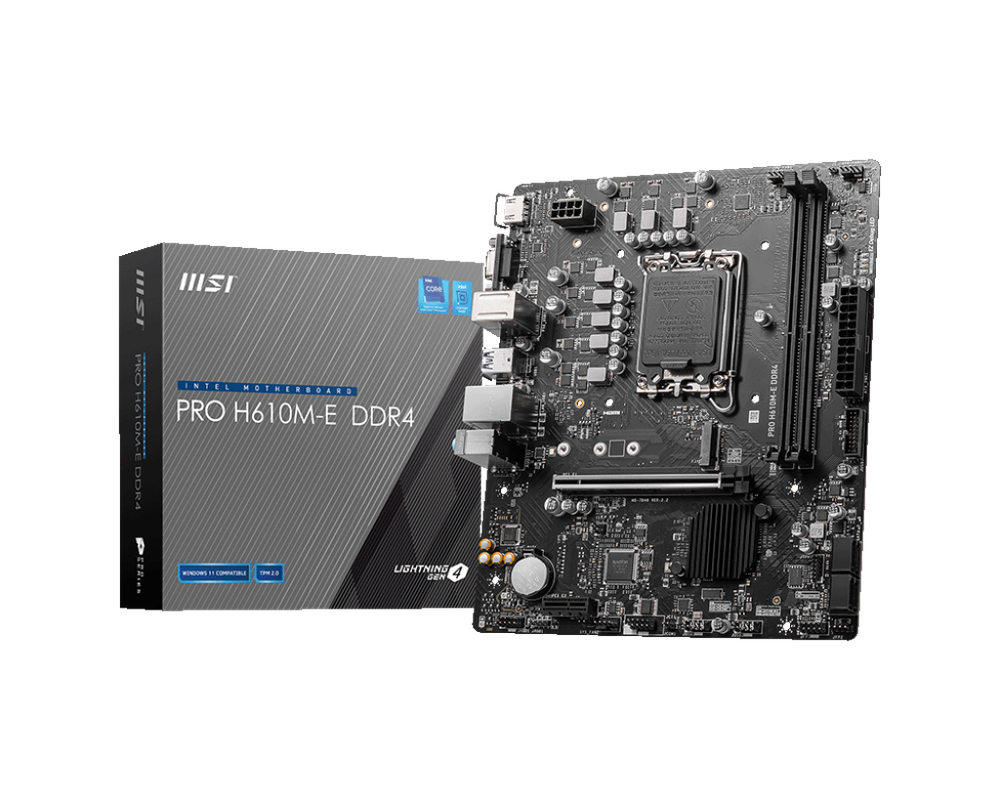 MSI PRO H610M-E DDR4 مذر بورد من ام اس اي 