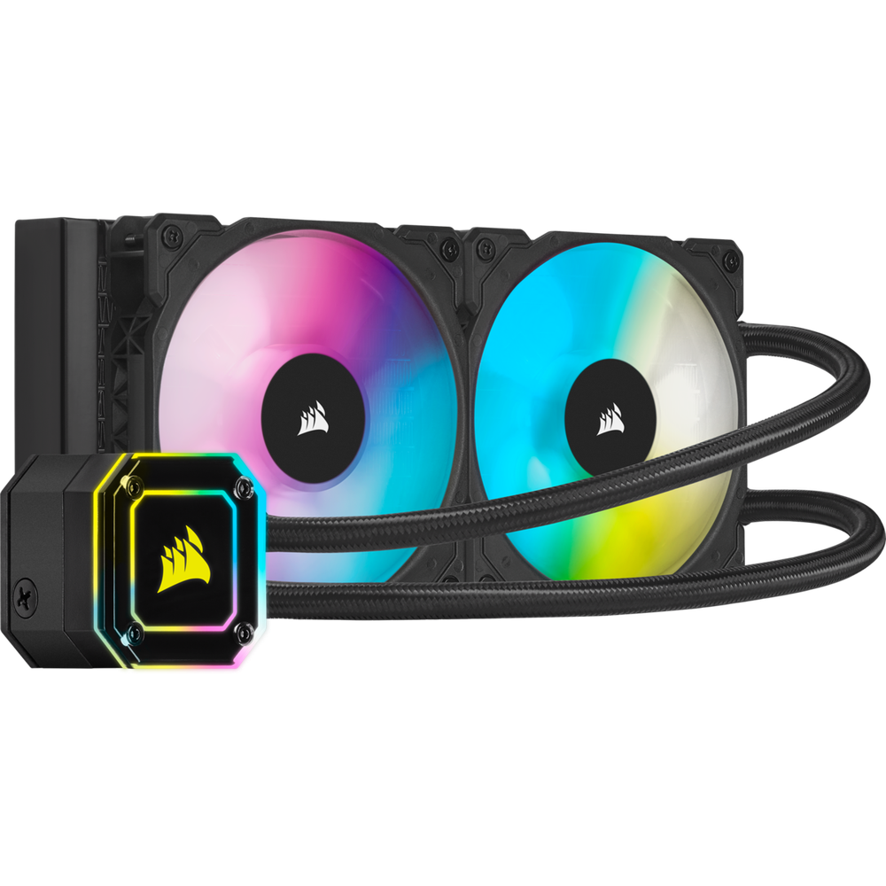 Corsair iCUE H100i Elite Capellix كورسير اي كيو اتش 100 اي مبرد مائي ار جي بي