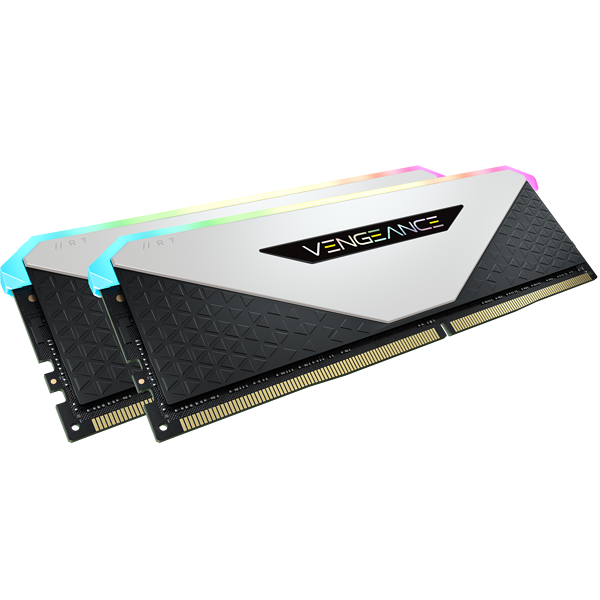 Corsair Vengeance RT 16gb (8x2) 3600mhz ram Black/White رام كورسير تردد 3600 فئة ار تي 16 جيجا اسود وابيض