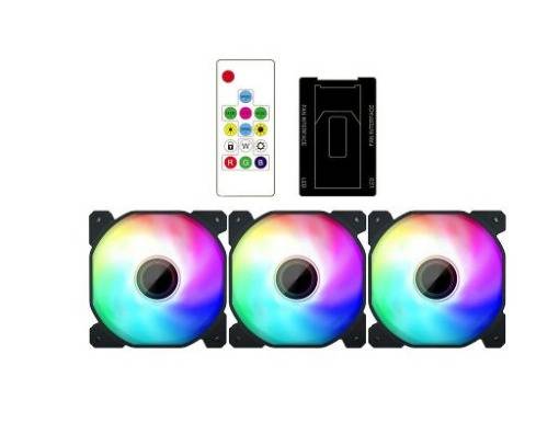 Spear fans  Black LED Case Fan 3 Pieces مراوح تبريد ار جي بي