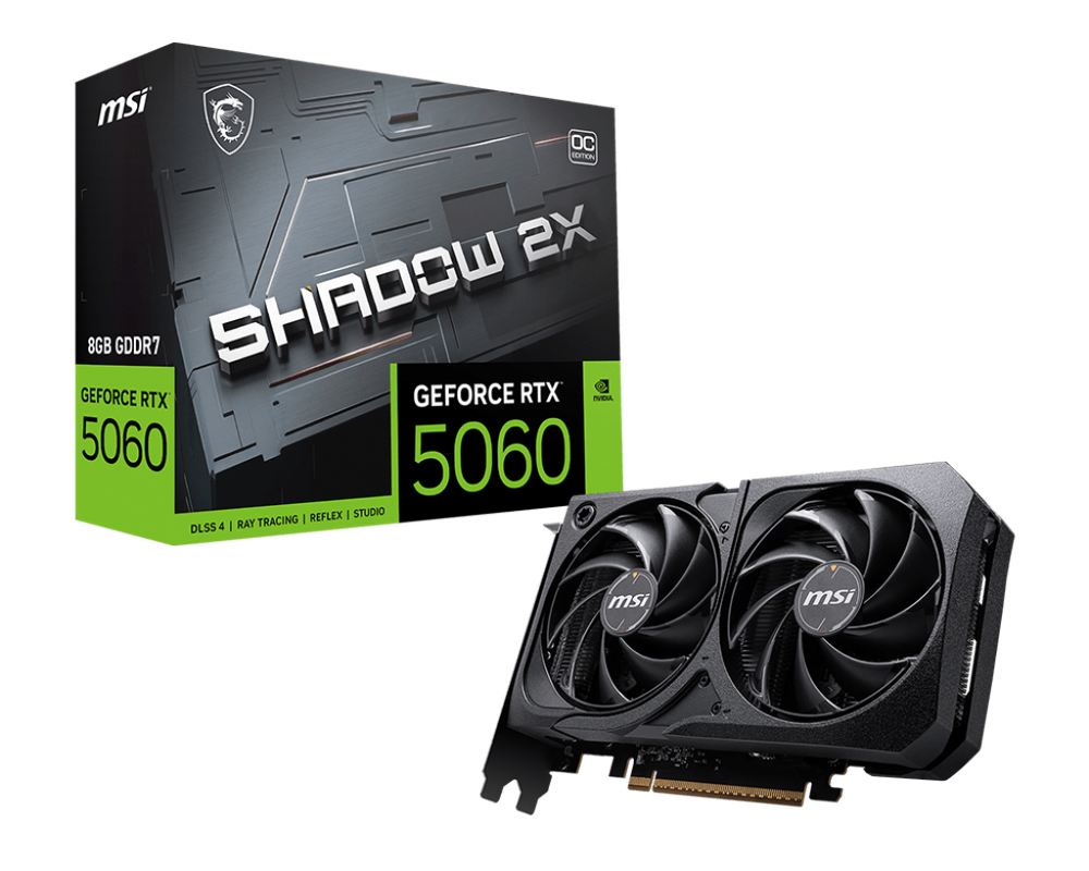 MSI RTX 5060 SHADOW 2X OC 8GB كرت شاشة 5060 شادو