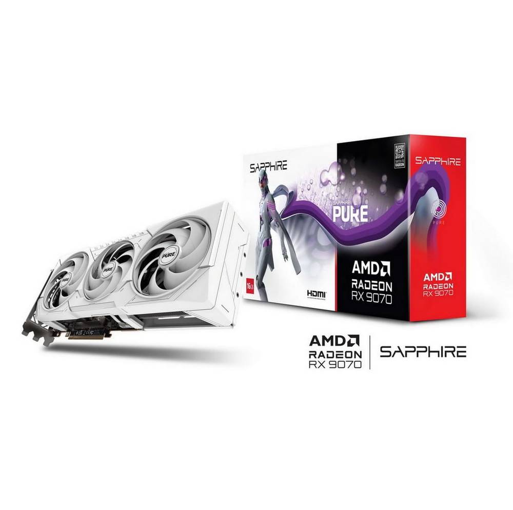 SAPPHIRE PURE AMD Radeon RX 9070 16GB كرت شاشة AMD 9070